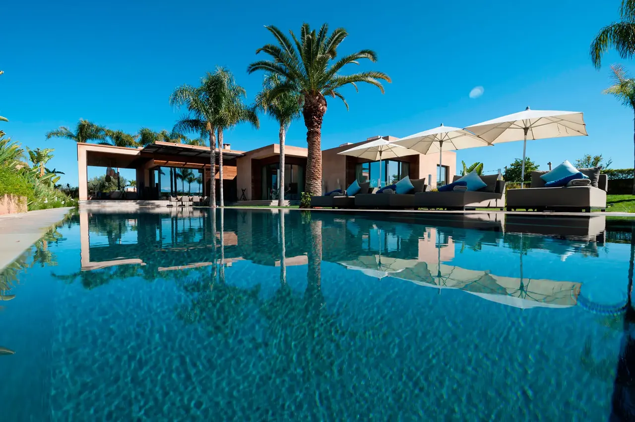 Contemporary villa with a pool near Marrakech